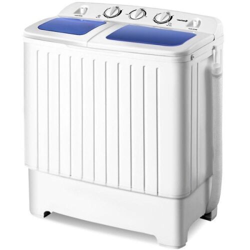 17.6 lbs Compact Twin Tub Spin Washing Machine Dryer  - Lot 597