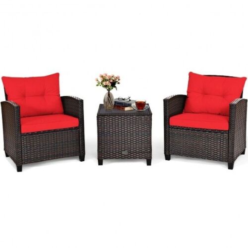 3-Piece Patio Rattan Furniture Set - Lot 434