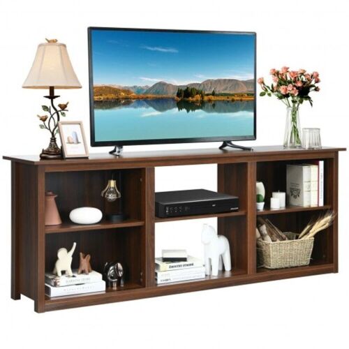 2-Tier Console TV Stand - Walnut  - Lot 233