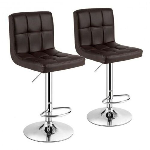 Set of (2) Adjustable PU Leather Bar Stools - Lot 303