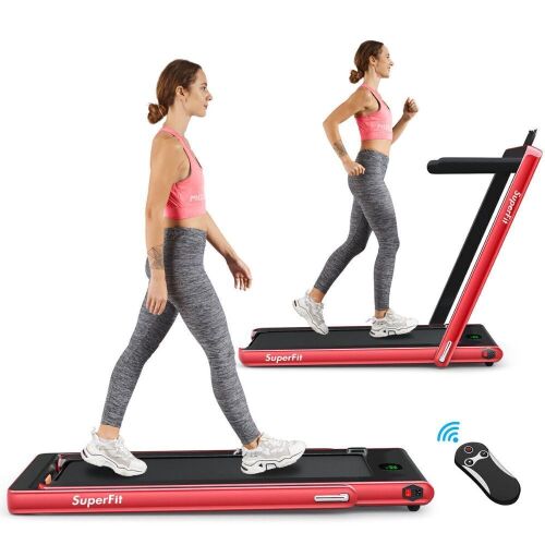 2 in 1 Folding Treadmill with Bluetooth Speaker  - Lot 54