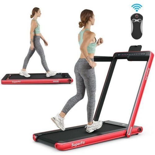 2 In 1 Folding Treadmill Dual Display With Bluetooth Speaker - Lot 84