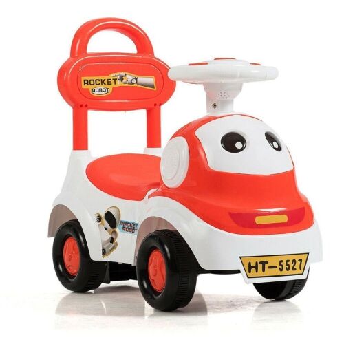 3-in-1 Baby Push Car with Sound - Orange - Lot 1067