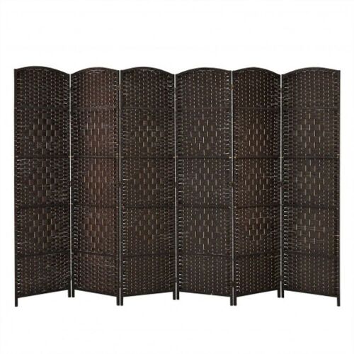 6.5' 6-Panel Weave Folding Room Divider - Lot 839