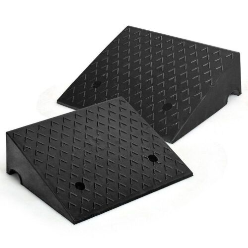 Set of (2) 6" Rubber Car Curb Ramps - Lot 699
