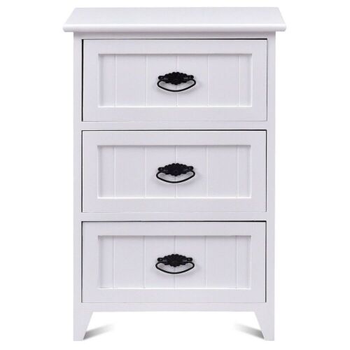 Wood Night Stand - White - Lot 924