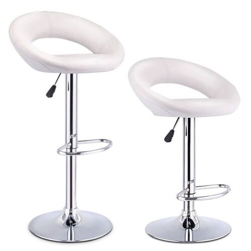 Set of (2) Adjustable PU Leather Bar Stools - Lot 766