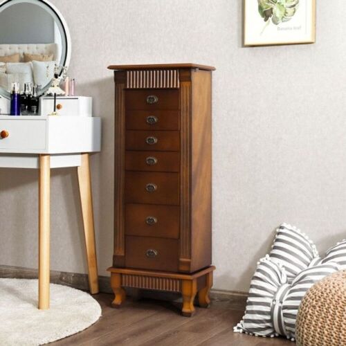 Wooden Jewelry Cabinet with 7 Drawers - Lot 464
