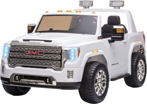 12V 2-Seater Licensed GMC Kids Ride On RC Electric Car with Storage Box  - Lot 35