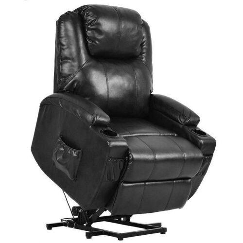 Electric Power Lift Chair Recliner w/ Remote & Cup Holder - Lot 93