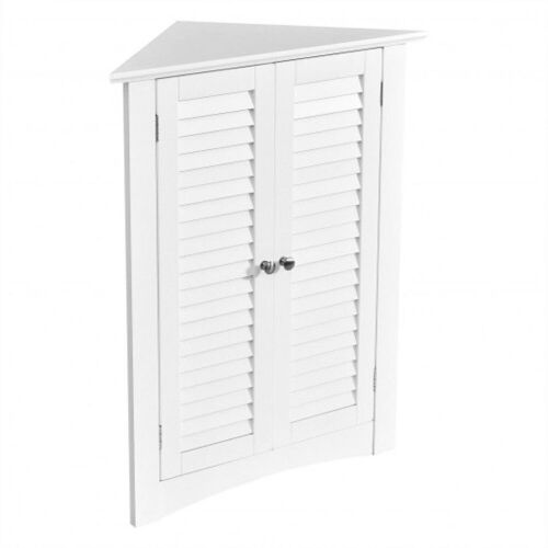Corner Storage Cabinet with Shutter Doors - Lot 202