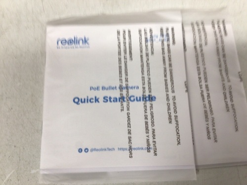 Reolink PoE Bullet Camera, Untested, Appears New - Lot 51