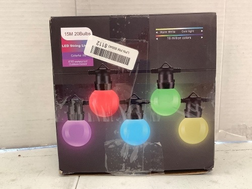 LED String Lights, Powers Up, E-Comm Return - Lot 74