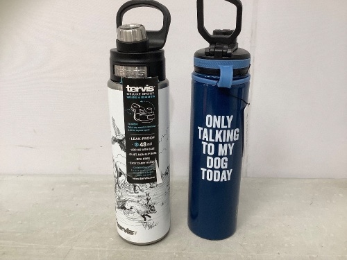 Lot of (2) Water Bottles, One Has A Dent, E-Comm Return - Lot 490