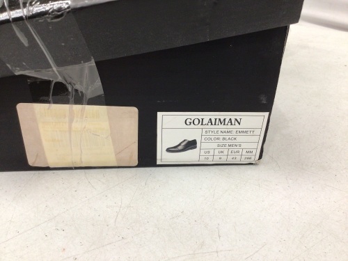 Golaiman Mens Shoes, Size 10, E-Comm Return - Lot 604