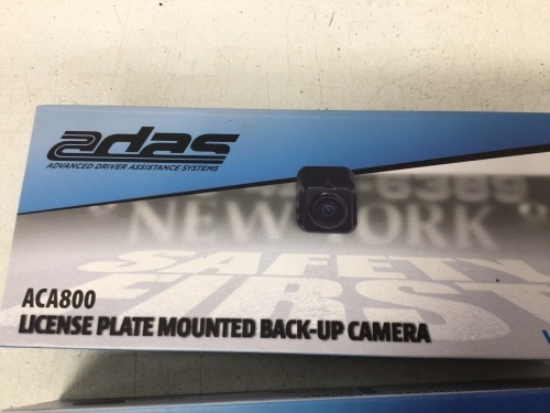 License Plate Mounted Back-Up Camera, Untested, E-Comm Return - Lot 724