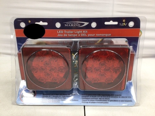 Outdoor World Marine LED Trailer Light Kit, Untested, E-Comm Return - Lot 731
