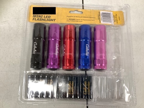 6-Pack Mini Flashlights, Untested, E-Comm Return - Lot 376