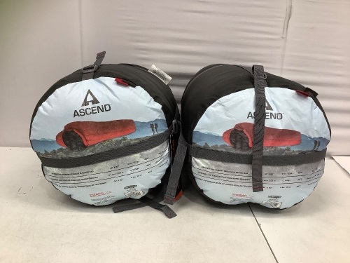 Lot of (2) Ascend Adult Sleeping Bags, Appears New - Lot 21