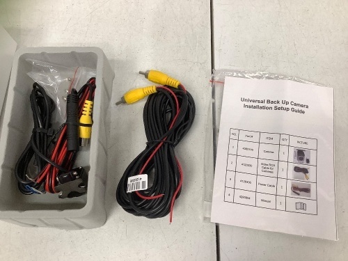 Universal Back Up Camera - Lot 633