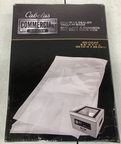 Commercial Grade 8.6"x11" Chamber Sealer Vacuum Bags, 100 ct. - Lot 588
