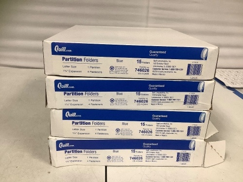 Lot of (4) Packs of Partition Folders - Lot 445