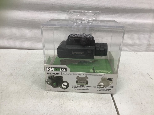 Rail Mount 230 Lumen Light - Laser Doesn't Work - Lot 196