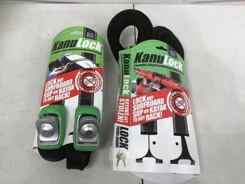 Lot of (2) Locking Roof Rack Straps - Lot 266