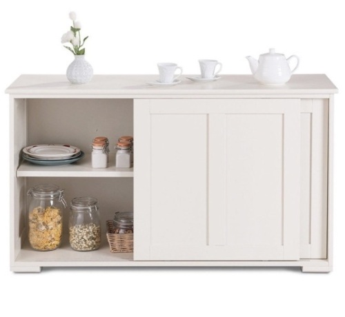 Kitchen Storage Cupboard Cabinet With Sliding Door, Appears New - Lot 121