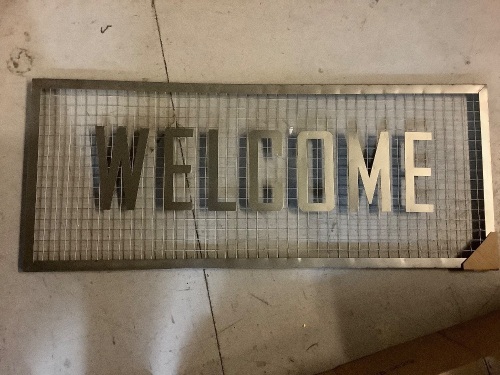 Metal Welcome Sign Home Decor, Appears New - Lot 279