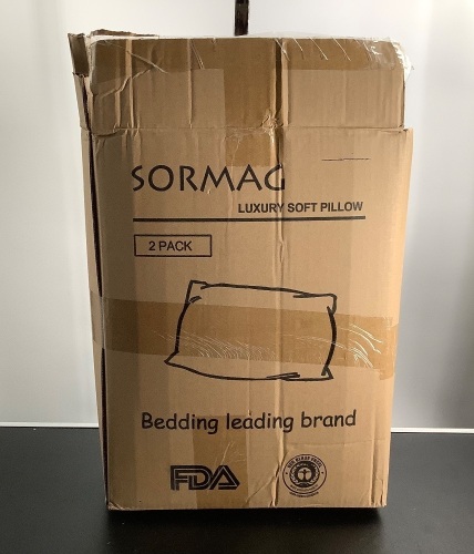 Sormag Luxury Soft Pillow, Missing 1 Pilllow, Appears New - Lot 282