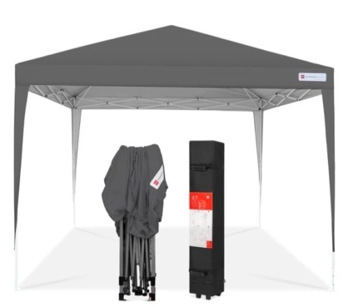 Outdoor Portable Pop Up Canopy Tent w/ Carrying Case, 10x10ft, Appears New - Lot 181