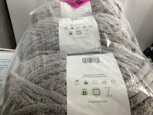 Lot of (2) 3 Pack Chenille Eco Yarn, Appears New - Lot 113