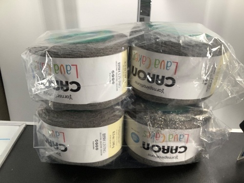 Lot of (2) 2 Pack, Caron Lava Cake Yarn, Appears New - Lot 114