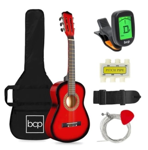 Kids Acoustic Guitar Beginner Starter Kit with Carrying Case - 30in, Appears New - Lot 170