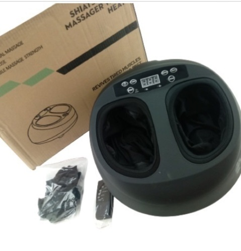 Shiatsu foot massager with heat tgfm01-blk, Appears New - Lot 146