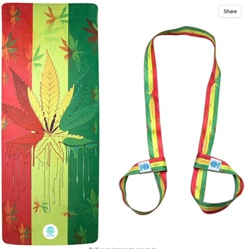 Lot of (14) Tisyoga Rasta Yoga Mat + Carrying Strap, Appears New - Lot 205