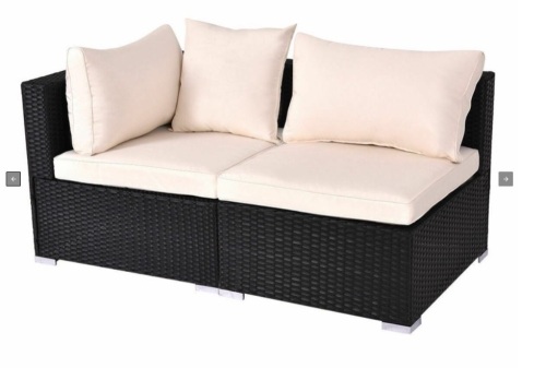 Outdoor Patio Rattan Furniture Set Infinitely Combination With Cushion-A HW54492A, Appears New, Retail $331.13 - Lot 215