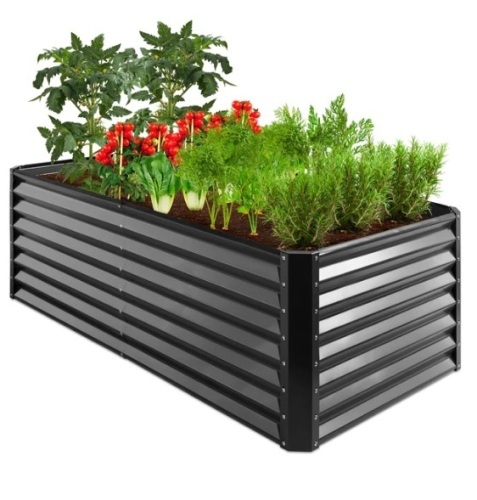 Outdoor Metal Raised Garden Bed for Vegetables, Flowers, Herbs - 6x3x2ft, Appears New - Lot 145