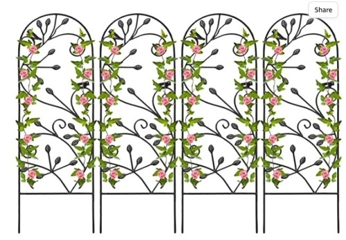 4 Pack Garden Trellis for Climbing Plants 46" x 15", Appears New - Lot 109