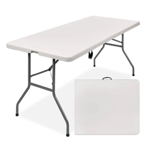 6ft Portable Folding Plastic Dining Table w/ Handle, Lock, Appears New - Lot 237