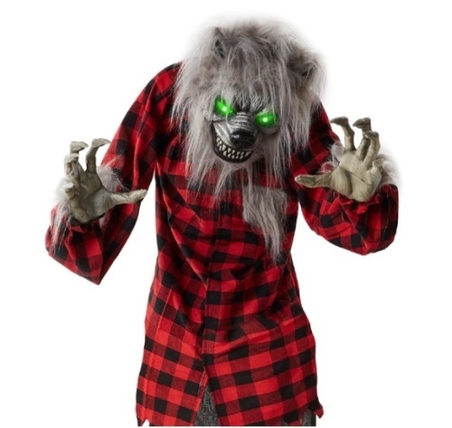 Howling Hudson Standing Animatronic Werewolf w/ Sounds, LED Eyes - 5ft, Appears New - Lot 235