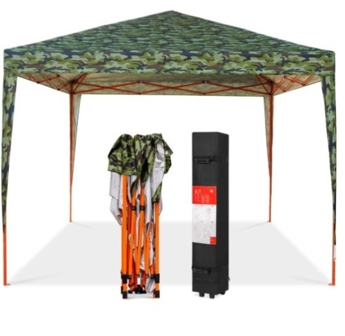Outdoor Portable Pop Up Canopy Tent w/ Carrying Case, 10x10ft, Camo - Lot 134