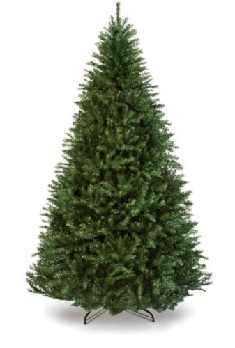 Hinged Douglas Full Fir Artificial Christmas Tree w/ Metal Stand, 6ft - Lot 137