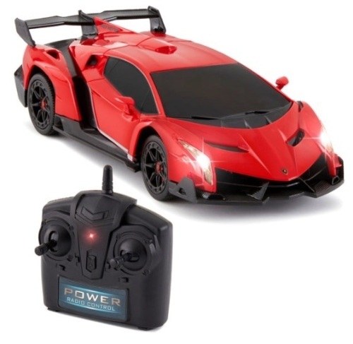1/24 Kids RC Lamborghini Veneno Racing Car Toy w/ Lights, Shock Suspension - Lot 145