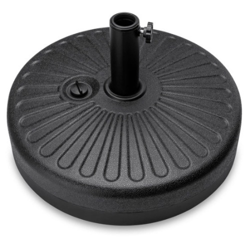 Plastic Patio Umbrella Base Pole Holder Accessory w/ Adjustable Knob - Lot 166