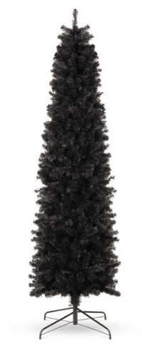 Black Artificial Pencil Holiday Christmas Tree, 6ft - Lot 168