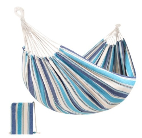 2-Person Brazilian-Style Double Hammock w/ Portable Carrying Bag, Ocean - Lot 182