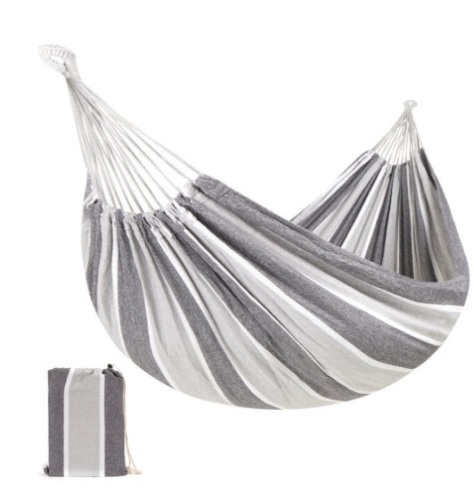 2-Person Brazilian-Style Double Hammock w/ Portable Carrying Bag, Steel - Lot 183