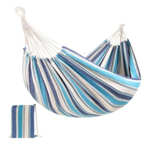 2-Person Brazilian-Style Double Hammock w/ Portable Carrying Bag, Ocean - Lot 184